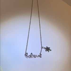 Believe Necklace with added charm